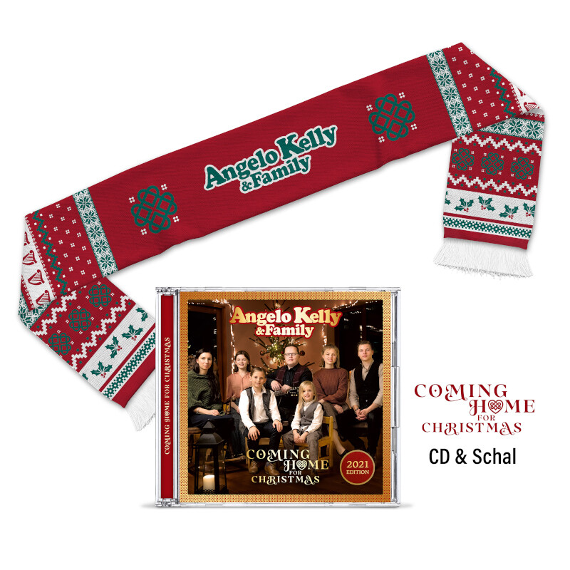 Coming Home For Christmas - X-Mas Bundle von Angelo Kelly & Family - CD + Weihnachtsschal jetzt im Ich find Schlager toll Store
