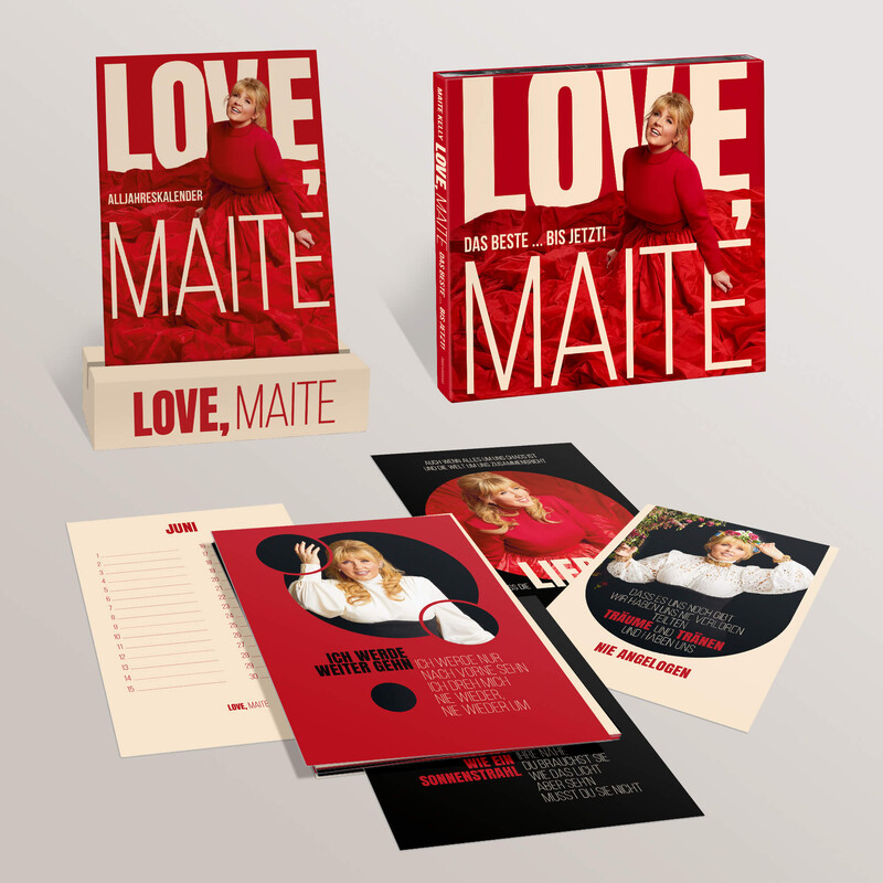 Love, Maite - Das Beste ... bis jetzt! von Maite Kelly - Exklusive Deluxe 2CD im Digi plus Alljahreskalender jetzt im Ich find Schlager toll Store