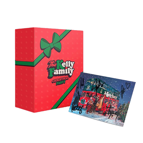 Christmas Party von The Kelly Family - Limitierte Fanbox + Exklusive Signierte Autogrammkarte jetzt im Ich find Schlager toll Store