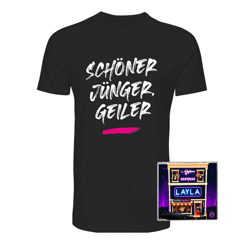 Layla von DJ Robin & Schürze - 2-Track CD + T-Shirt jetzt im Ich find Schlager toll Store