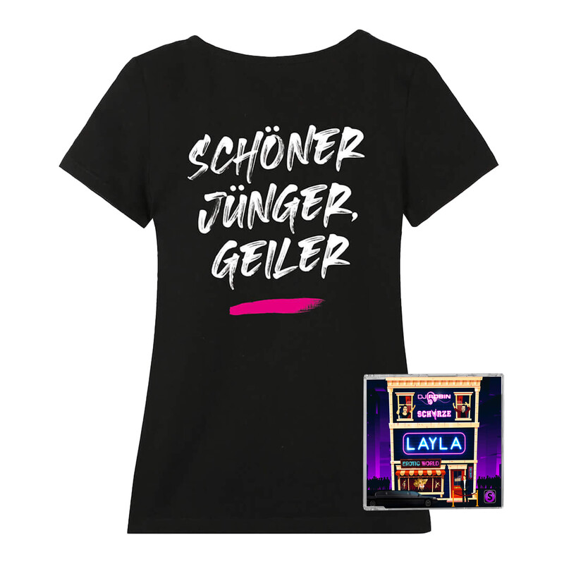 Layla von DJ Robin & Schürze - CD + Girlie Shirt jetzt im Ich find Schlager toll Store