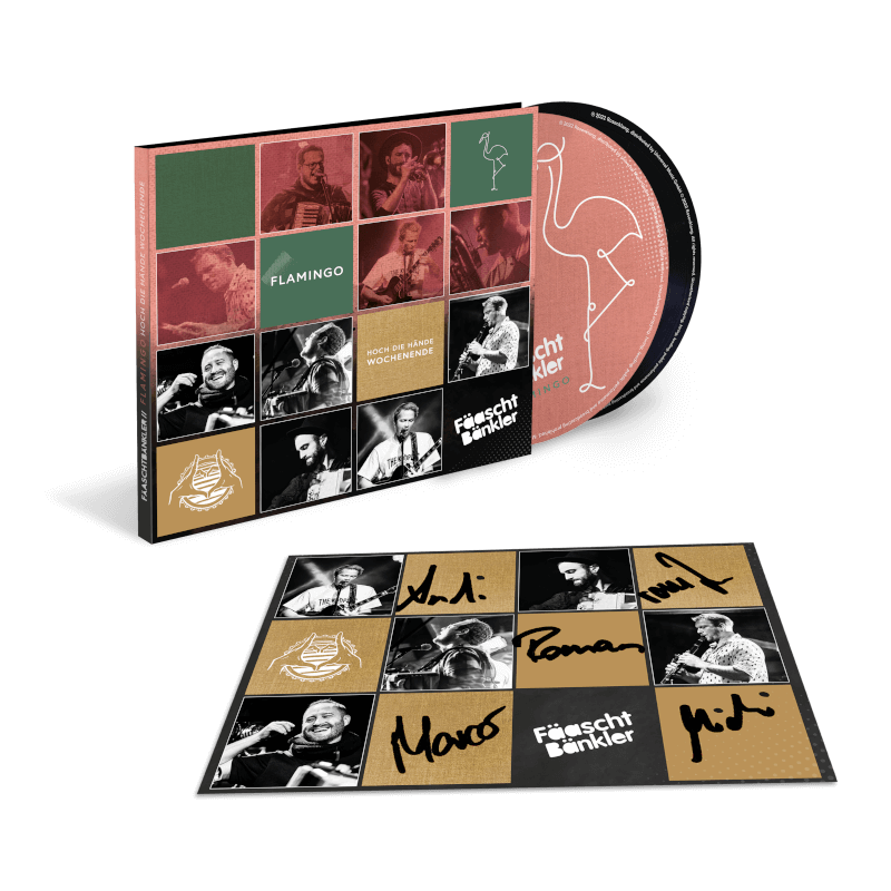 Fäaschtbänkler Flamingo + Hoch die Hände Wochenende 2CD + Signierte Autogrammkarte 110252