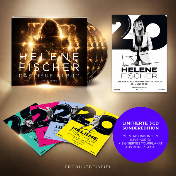 Helene Fischer - Das neue Album (Limitiere 3CD Bundle-Sonderedition mit 1CD Album, 2CD Live und signiertem Tourplakat  von deinem Konzert der 360° Stadiontour)
