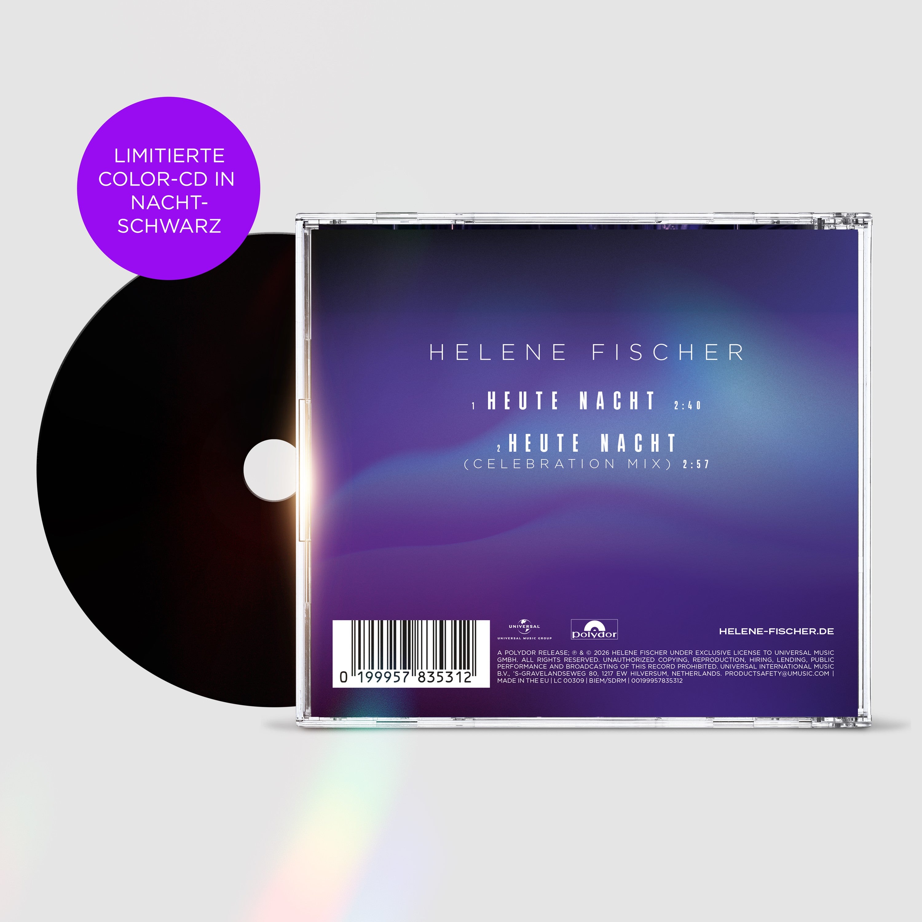 Helene Fischer Heute Nacht Limitierte Color-CD in Nachtschwarz 446085