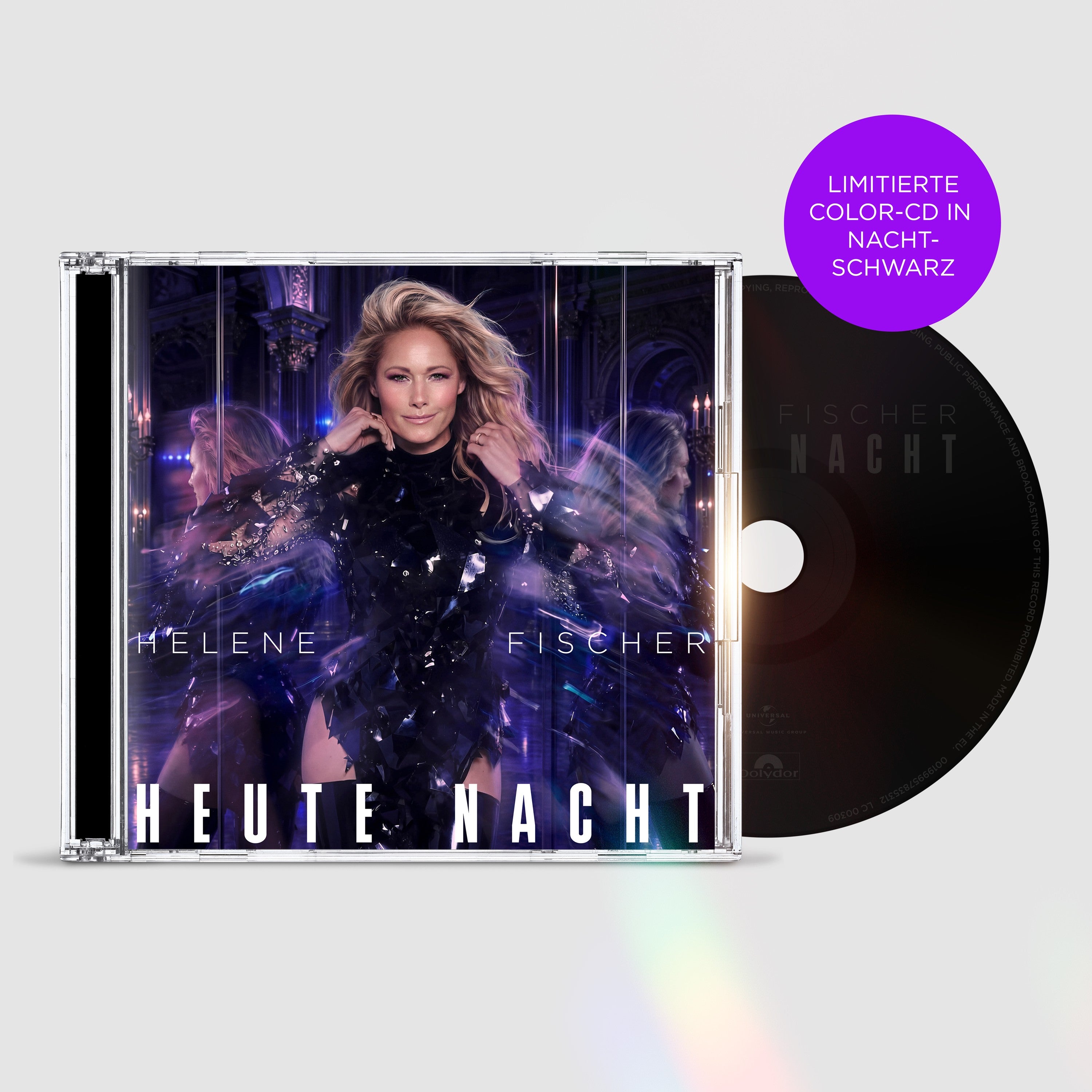 Helene Fischer Heute Nacht Ltd. Color-CD in Nachtschwarz + stylisches Helene Fischer T-Shirt (black) 446075