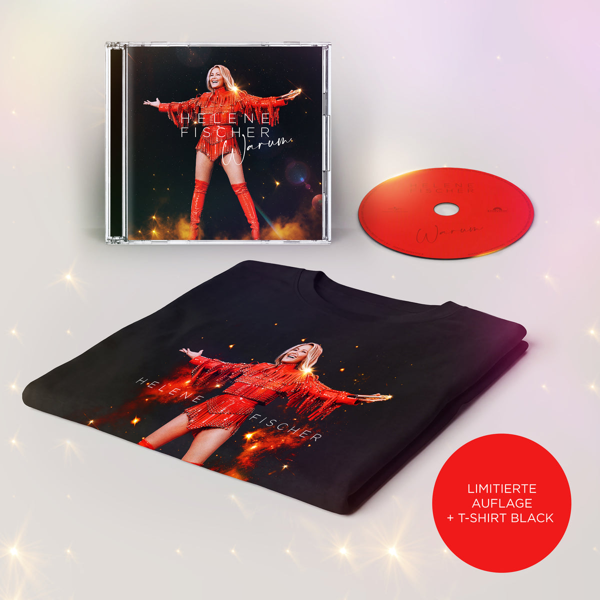 Helene Fischer Warum Limitiertes Bundle: CD und-sytlisches Black-T-Shirt 461043