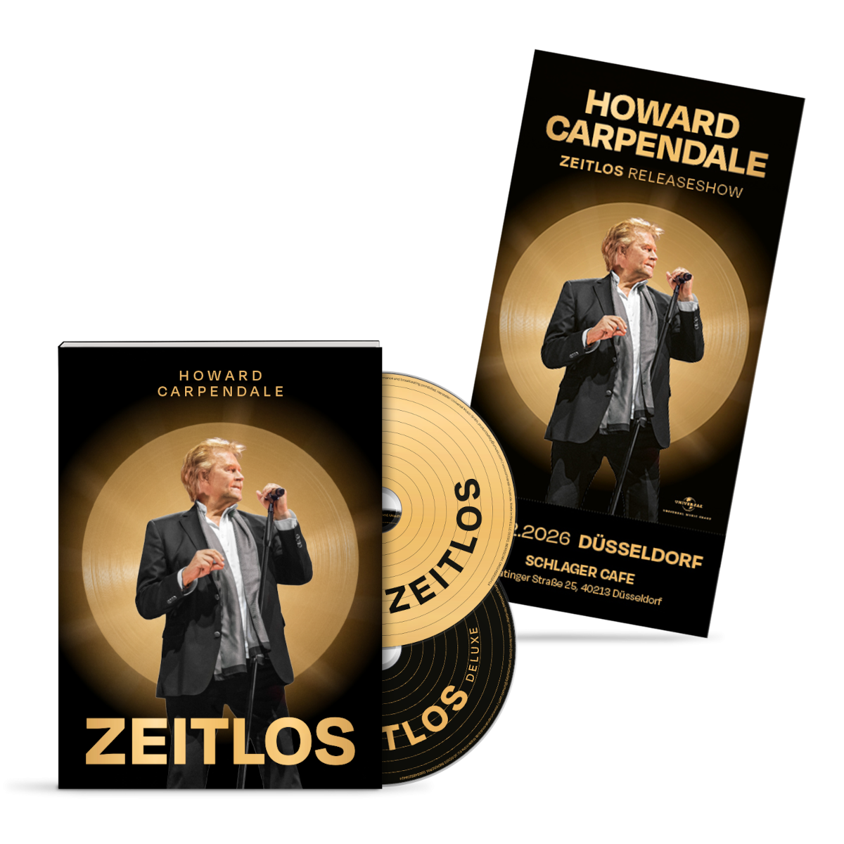 Howard Carpendale Zeitlos 2CD limitiertes Fotobuch + Ticket „Zeitlos Releaseshow” 434247