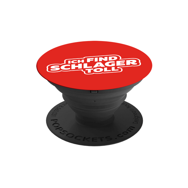 Ich find Schlager toll - Logo rot (Pop Socket)