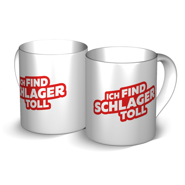 Ich find Schlager toll - Logo (Tasse)