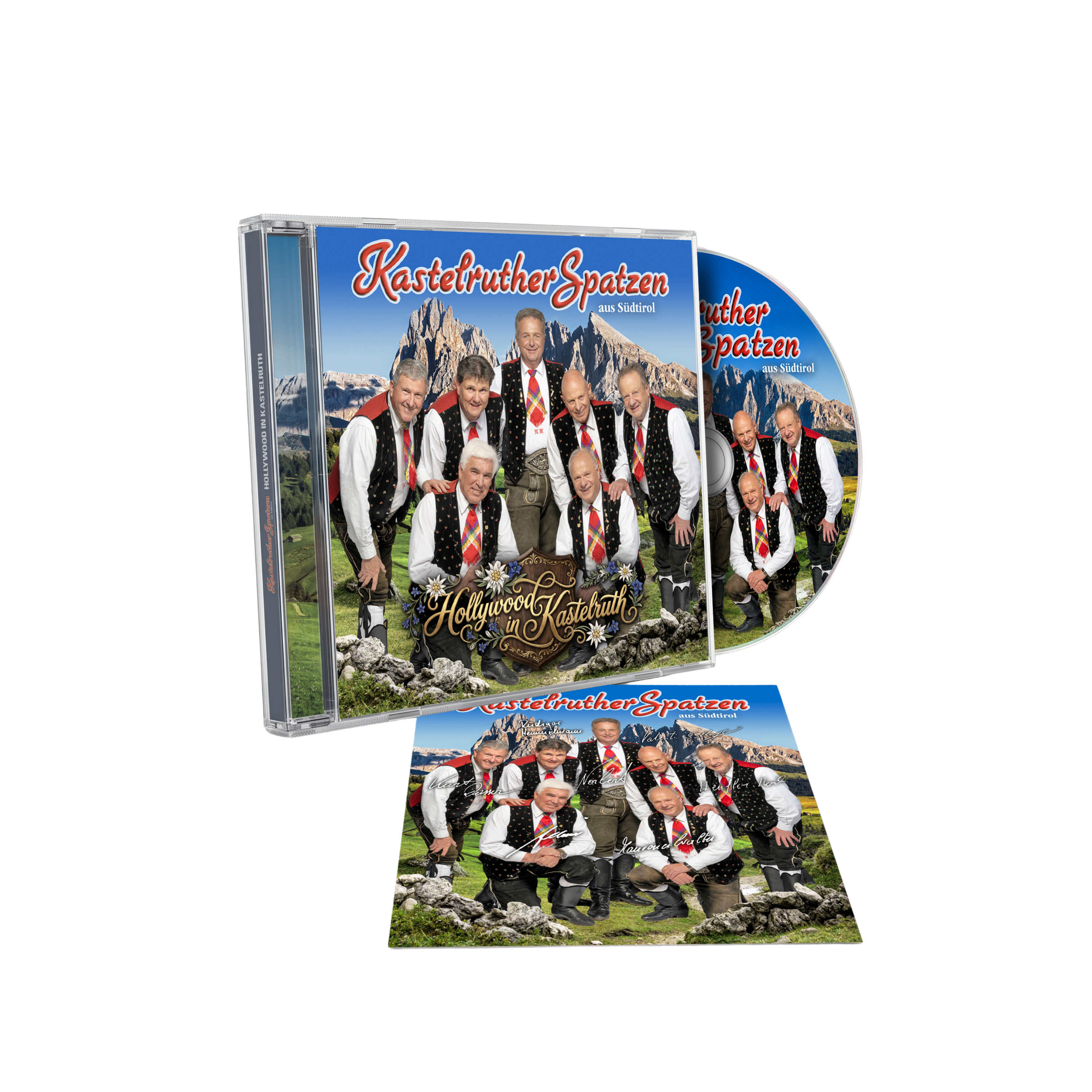 Kastelruther Spatzen Hollywood in Kastelruth Exklusives CD Bundle mit handsignierter Artcard 456423