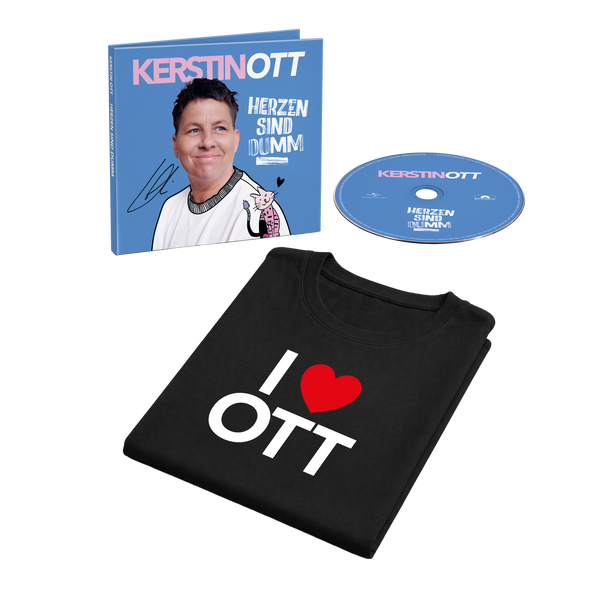 Kerstin Ott - Herzen Sind Dumm (Signierte CD + T-Shirt Bundle)