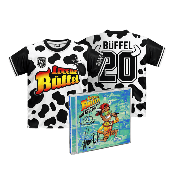 Lorenz Büffel - Hier kommt der Büffelmann (Signierte CD + Trikot)