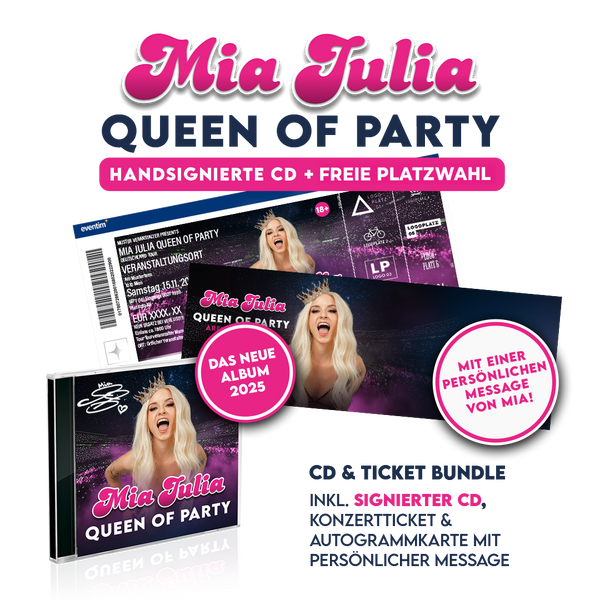 Mia Julia - Queen Of Party - Hamburg (Handsignierte CD + Ticket Freie Platzwahl)