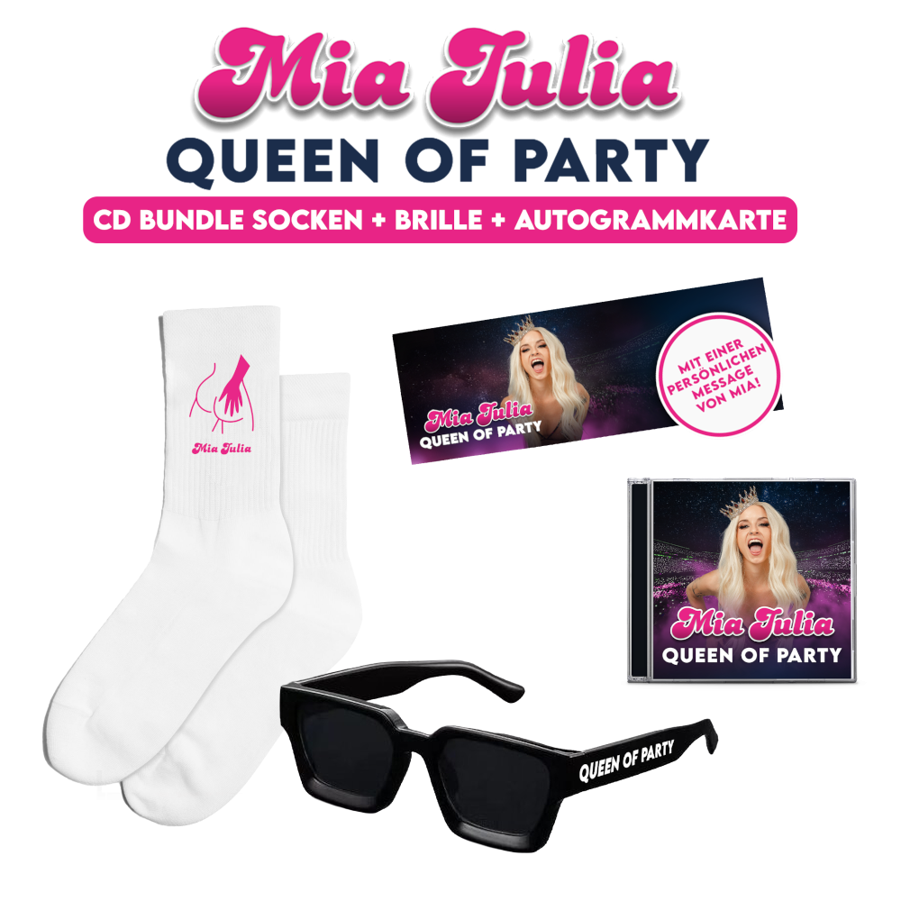 Mia Julia Queen Of Party CD + Sonnenbrille + Socken + Autogrammkarte 413778