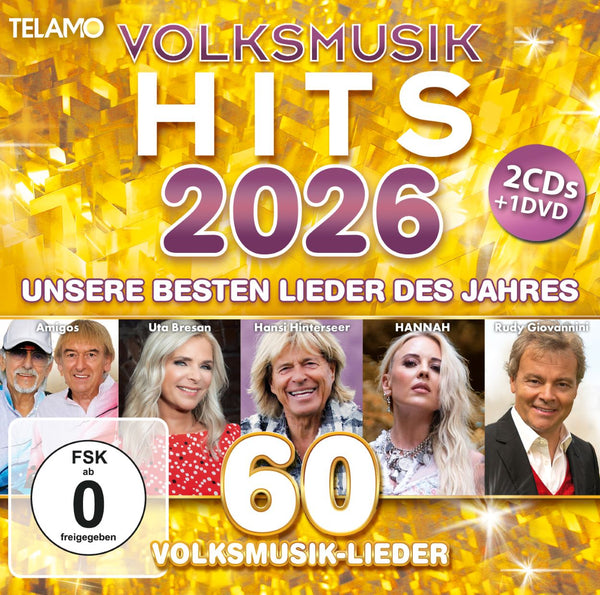 Various Artists - Volksmusik Hits 2026 (2CD + DVD)